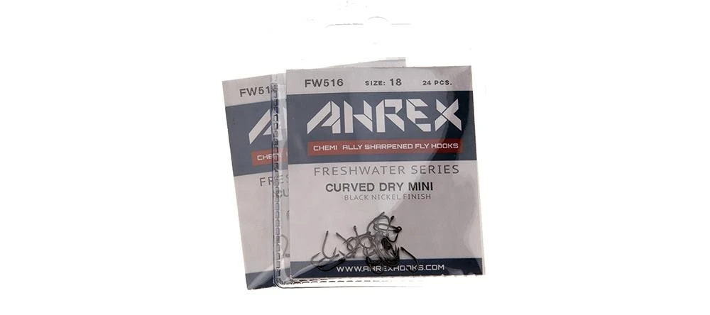 Ahrex FW 516 Curved Dry Mini Barbed Hook 24 Pack 4 Ahrex FW 516 Curved Dry Mini Barbed Hook 24 Pack - Image 2