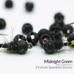 Firehole Round Speckled Tungsten Stones -Fishing Sales Shop firehole round speckled tungsten stones midnight green 2 0 mm 15482636992575 5000x