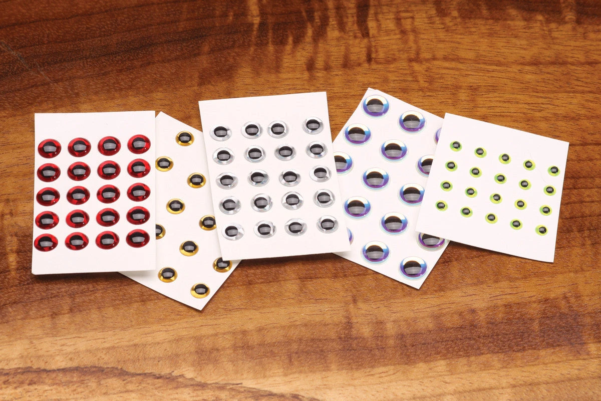 Hareline 1/4" 3D Holographic Eyes 3 Hareline 1/4" 3D Holographic Eyes