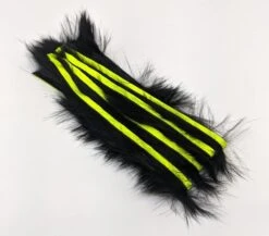 Hareline Bling Rabbit Strips -Fishing Sales Shop hareline bling rabbit strips black with fl yellow accent bls11f 28836503945279 5000x