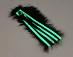 Hareline Bling Rabbit Strips -Fishing Sales Shop hareline bling rabbit strips black with glow in the dark accent bls11k 28836505190463 5000x