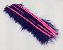 Hareline Bling Rabbit Strips -Fishing Sales Shop hareline bling rabbit strips bright purple with fl pink accent bls35e 28836512432191 5000x