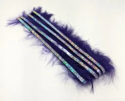 Hareline Bling Rabbit Strips -Fishing Sales Shop hareline bling rabbit strips bright purple with holo silver accent bls35j 28836515610687 5000x