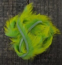 Hareline Two Toned 1/8" Rabbit Strips 40 Hareline Two Toned 1/8" Rabbit Strips -Fishing Sales Shop hareline two toned 1 8 rabbit strips 14 chartreuse tipped green chart 15838888755263 5000x