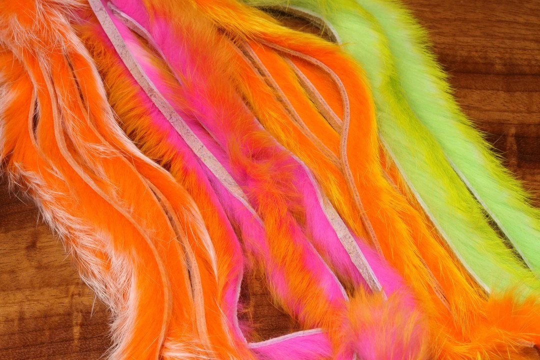 Hareline Two Toned 1/8" Rabbit Strips 4 Hareline Two Toned 1/8" Rabbit Strips - Image 2