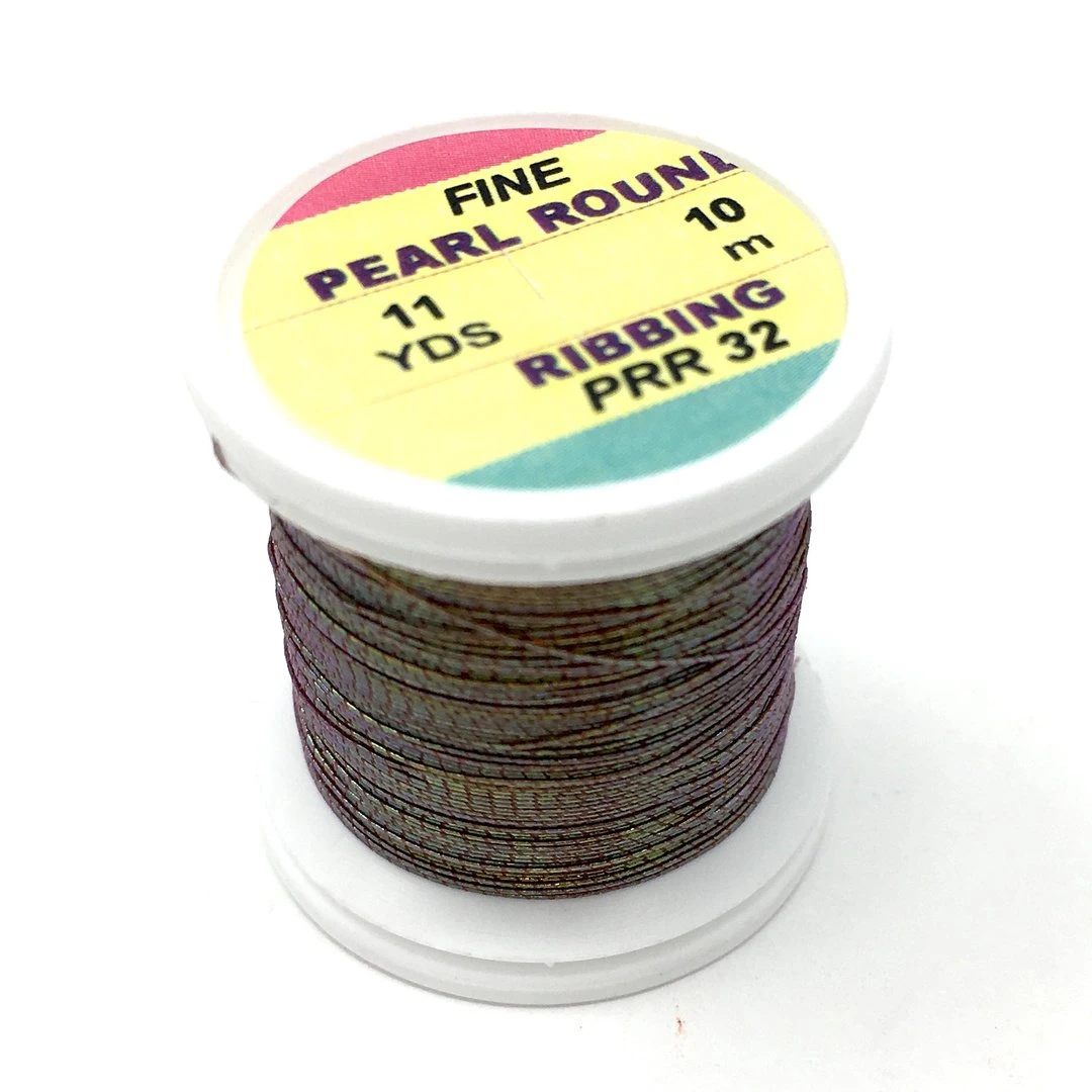 Hends Pearl Round Ribbing Tinsel- 11 Yard Spool 6 Hends Pearl Round Ribbing Tinsel- 11 Yard Spool - Image 4