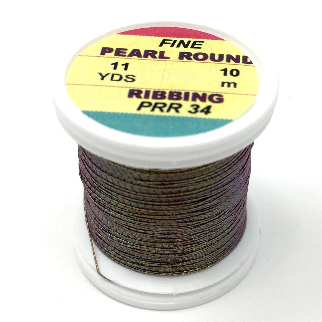 Hends Pearl Round Ribbing Tinsel- 11 Yard Spool 9 Hends Pearl Round Ribbing Tinsel- 11 Yard Spool - Image 7
