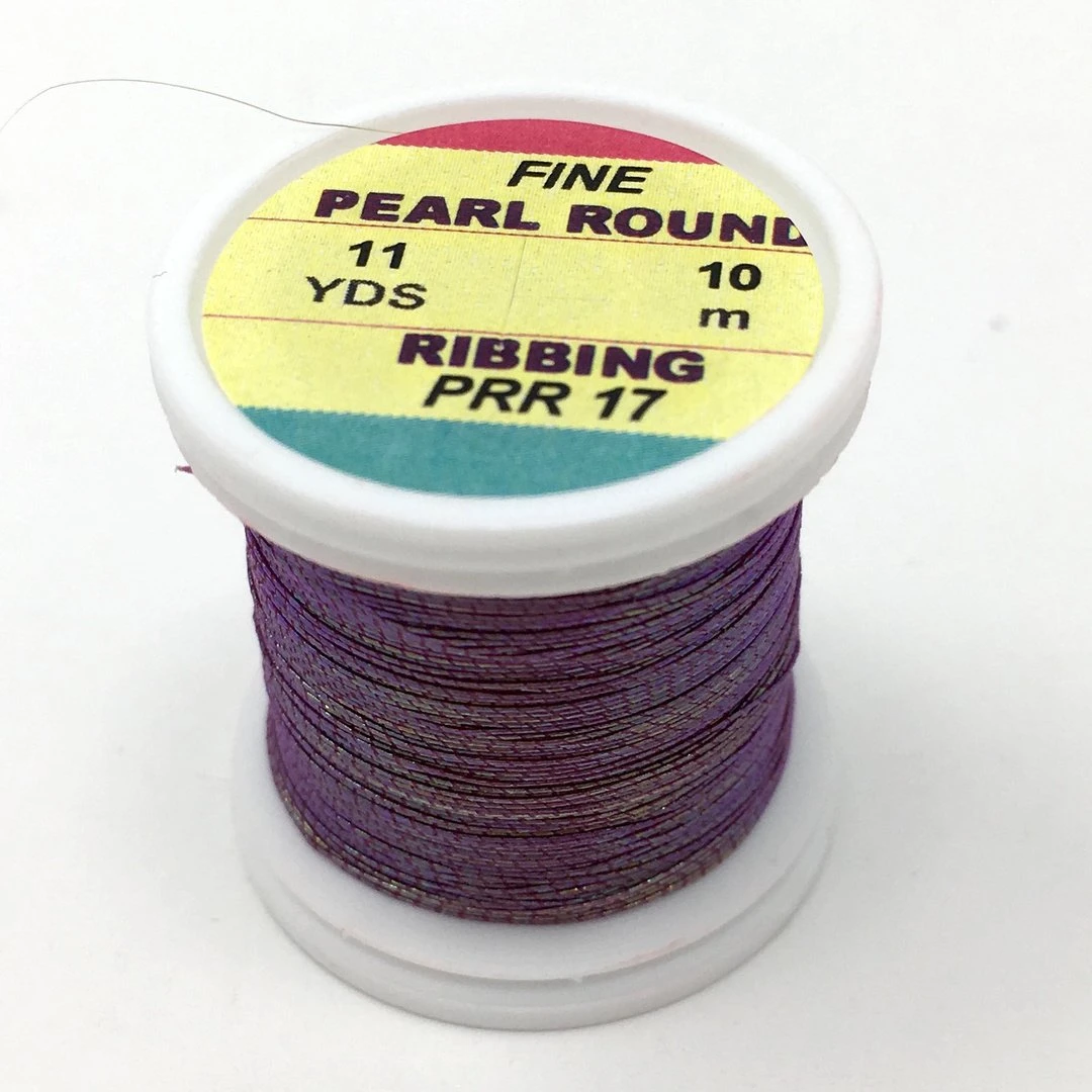 Hends Pearl Round Ribbing Tinsel- 11 Yard Spool 10 Hends Pearl Round Ribbing Tinsel- 11 Yard Spool - Image 8
