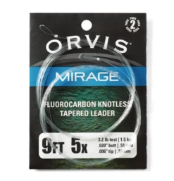 Orvis Mirage Fluorocarbon Knotless Trout Leader - 2 Pack