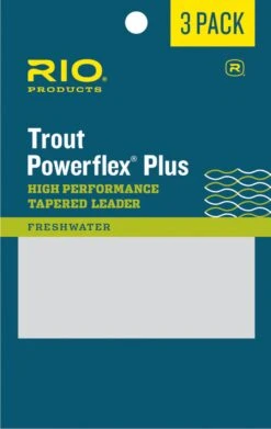 Rio Powerflex Plus Leader 7.5ft 5X 3 Pack