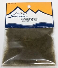 Spirit River Aussie Possum Dubbing -Fishing Sales Shop spirit river aussie possum dubbing damsel olive 034 28612082008127 5000x