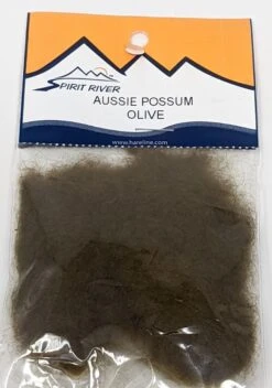Spirit River Aussie Possum Dubbing -Fishing Sales Shop spirit river aussie possum dubbing olive 031 28612082630719 5000x