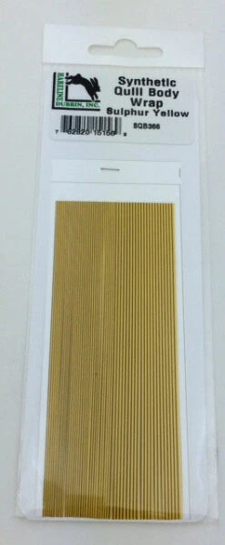 Synthetic Quill Body Wrap -Fishing Sales Shop synthetic quill body wrap sulphur yellow 6565829381 5000x