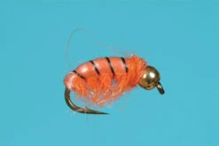 Tungsten Bead Orange Czech Nymph